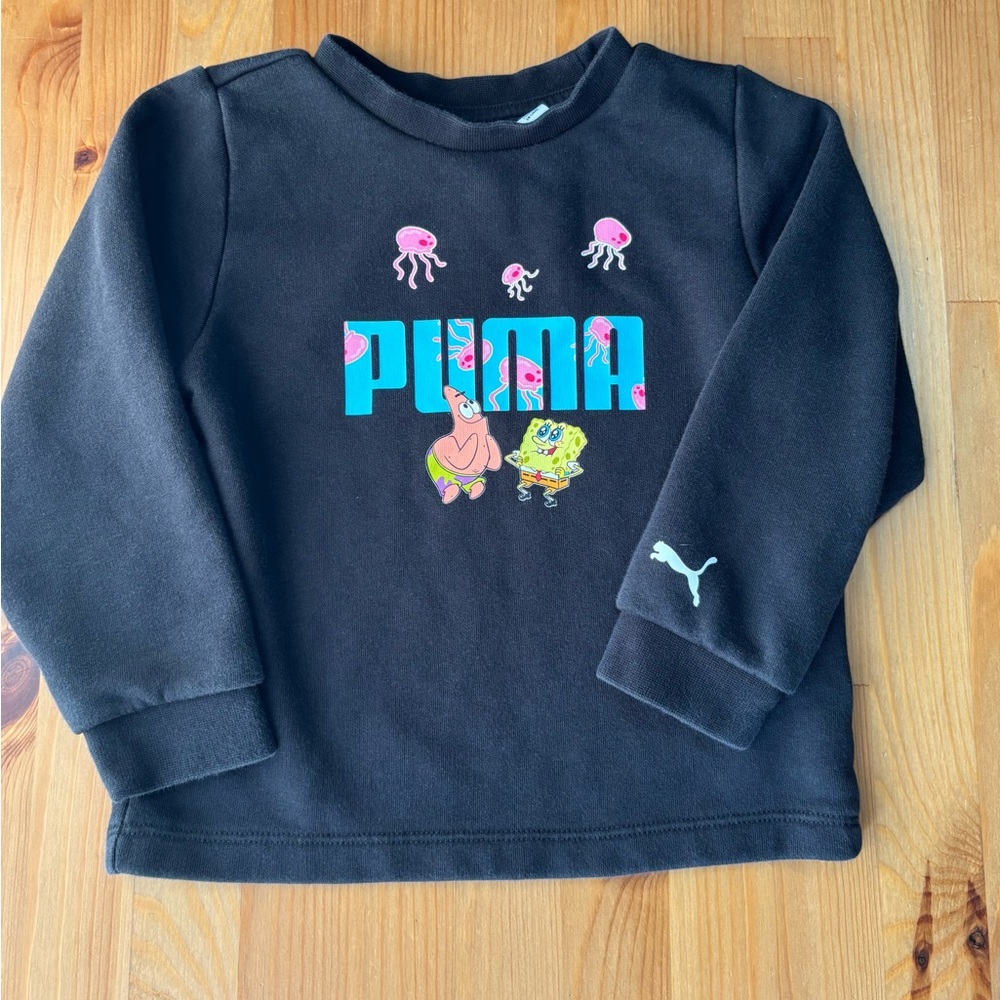 Puma X SpongeBob Squarepants Toddler Crewneck Sweatshirt Size 3T